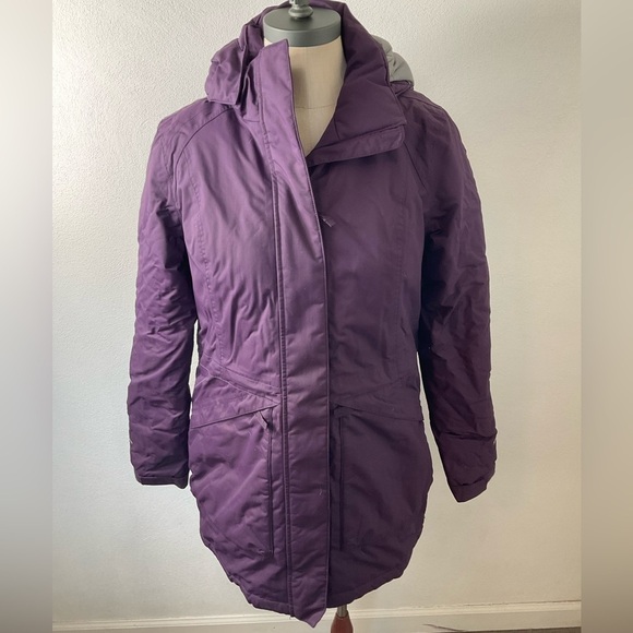 Eddie Bauer Down Filled Purple Coat Sz XS - Picture 1 of 6